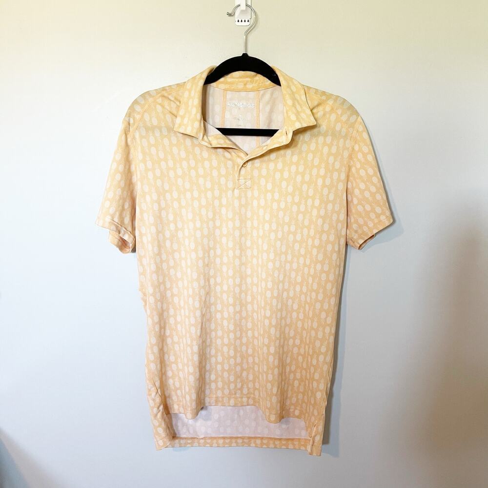 BONOBOS‎ Pineapple Pique Golf Polo men’s medium